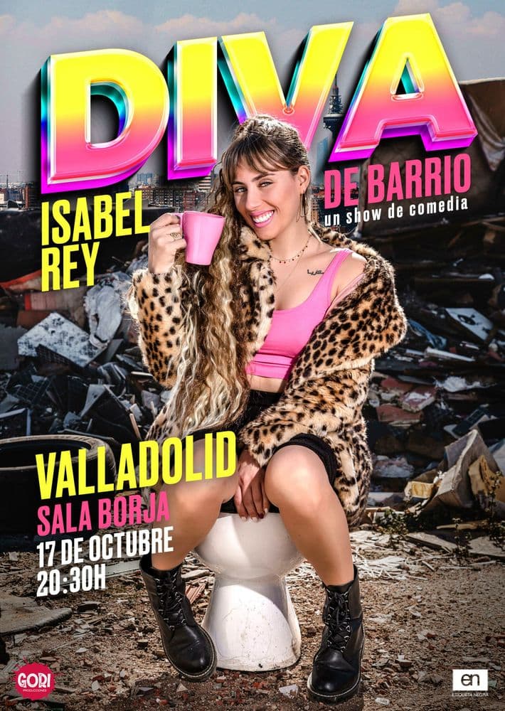 Imagen de Isabel Rey, presenta Diva de barrio un show de comedia.