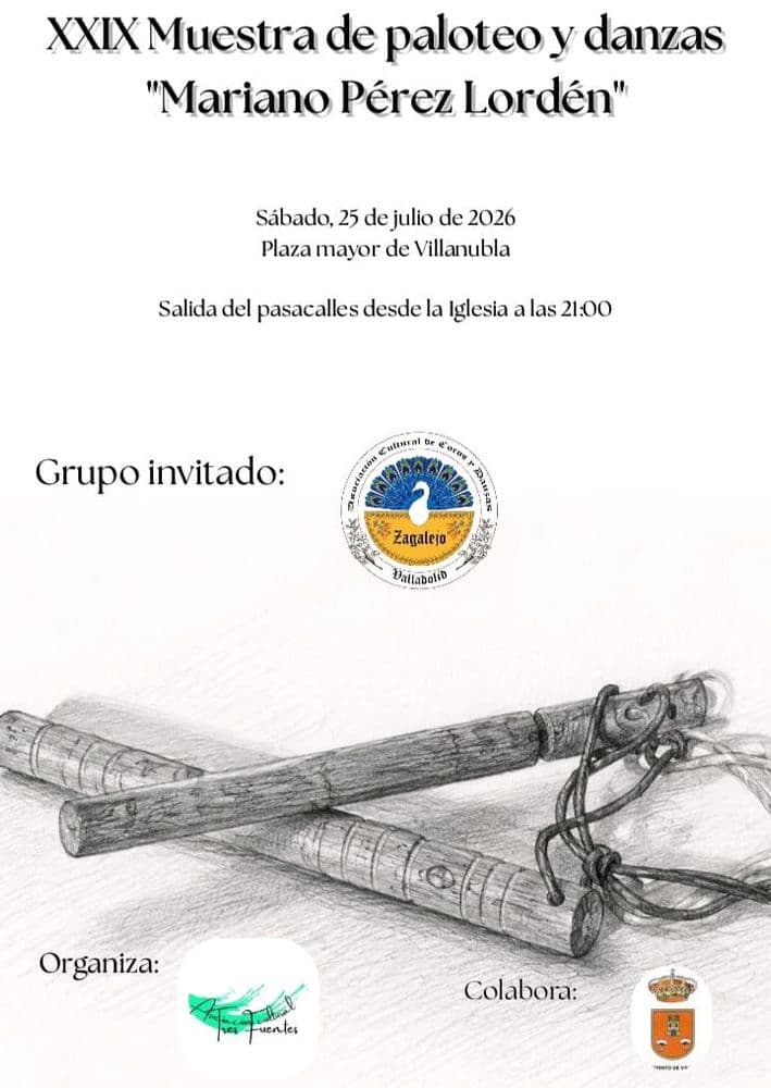 Imagen de XXIX Muestra de paloteo y danzas "Mariano Pérez Lordén"