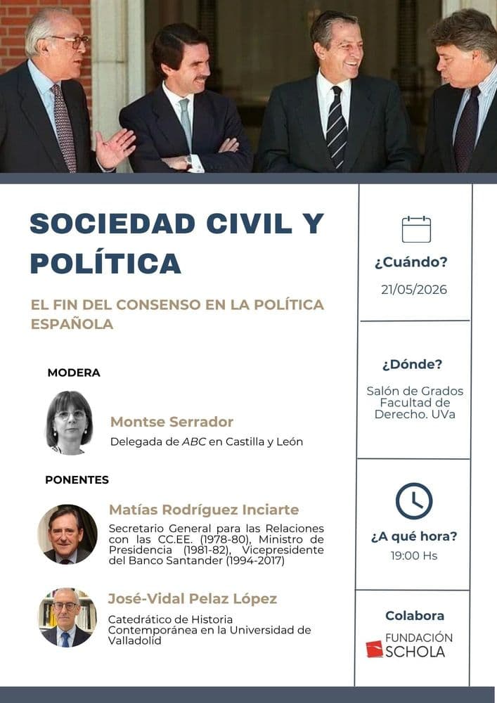 Imagen de Encuentros Sociedad Civil y Política: "El fin del consenso en la política española".