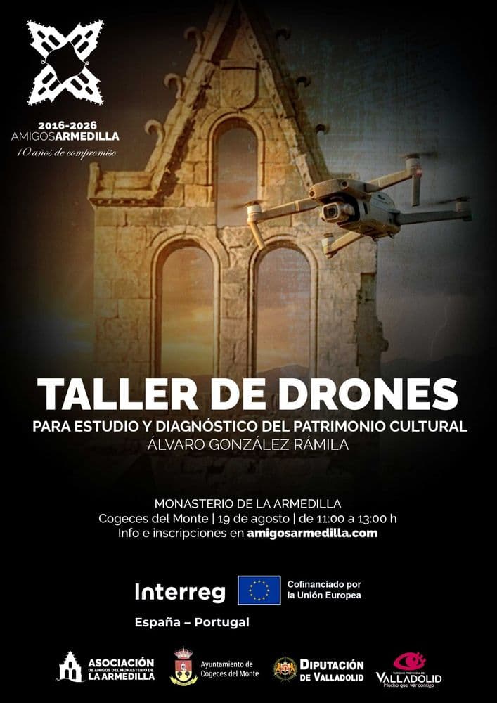 Imagen de Taller de drones para estudio y diagnóstico del patrimonio cultural