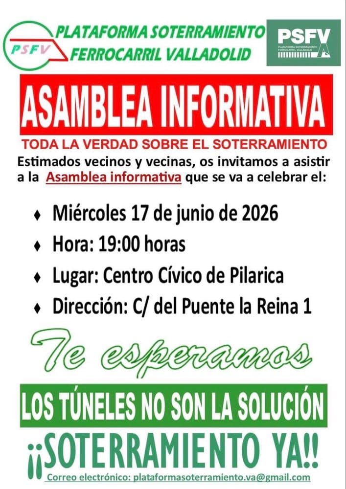 Imagen de Asamblea informativa: Toda la verdad sobre el soterramiento