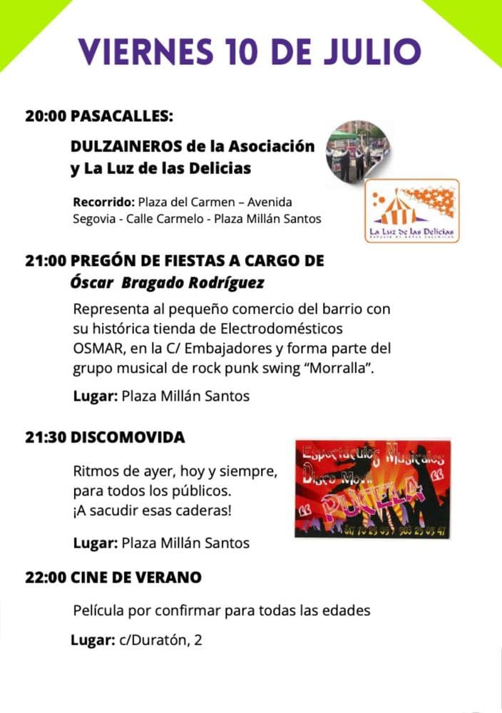 Imagen de Fiestas Delicias 2026
