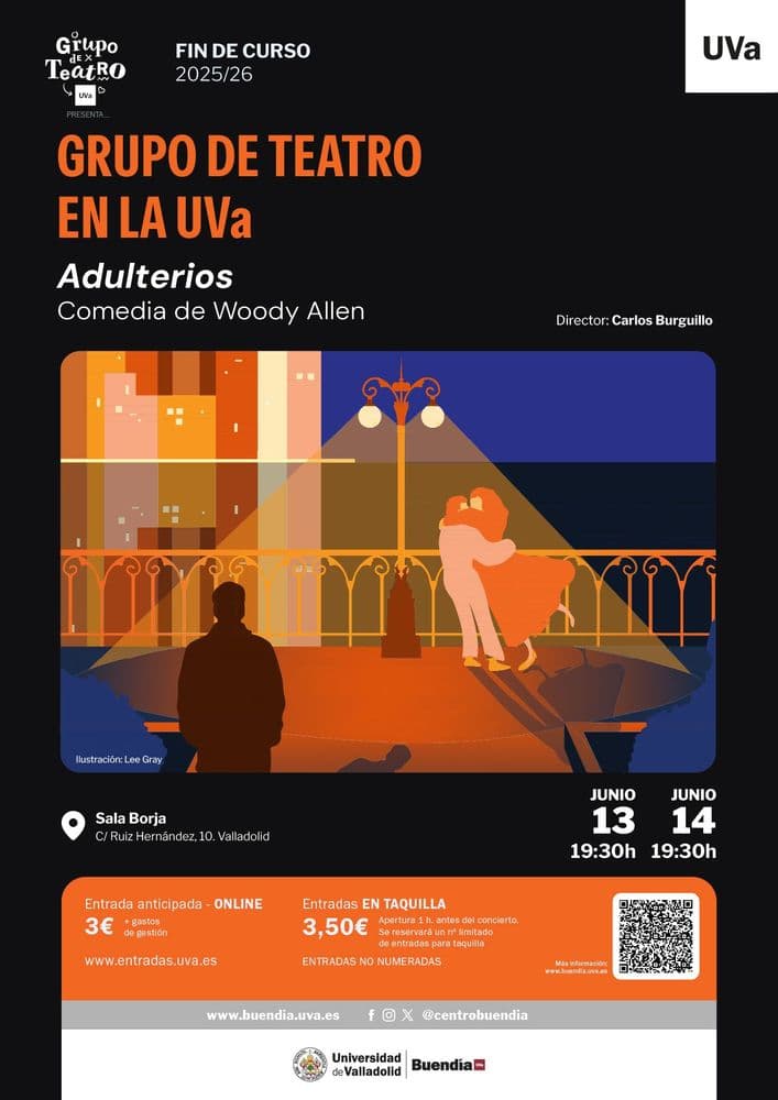 Imagen de Adulterios, de Woody Allen (Grupo de Teatro de la UVa)