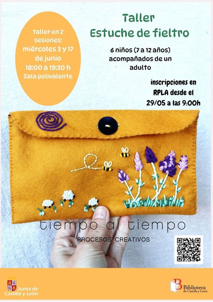 Imagen de A cuatro manos: taller creativo en familia. Estuche de fieltro