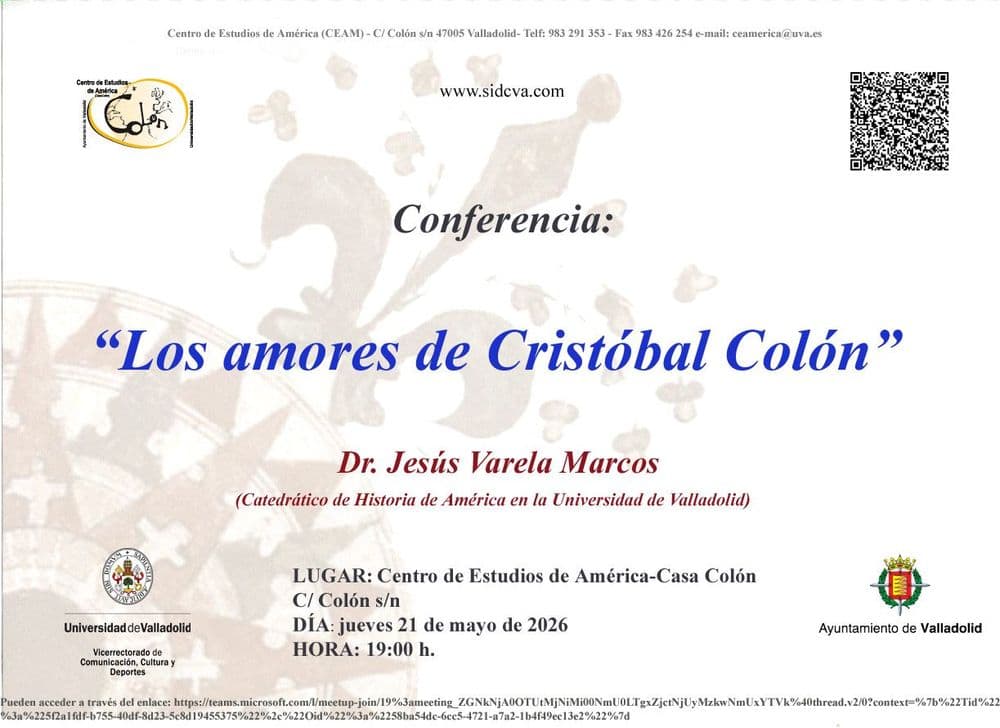 Imagen de Conferencia "Los amores de Cristóbal Colón".