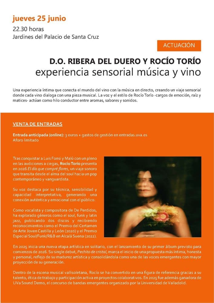 Imagen de Rocío Torío. Experiencia sensorial, música y vino