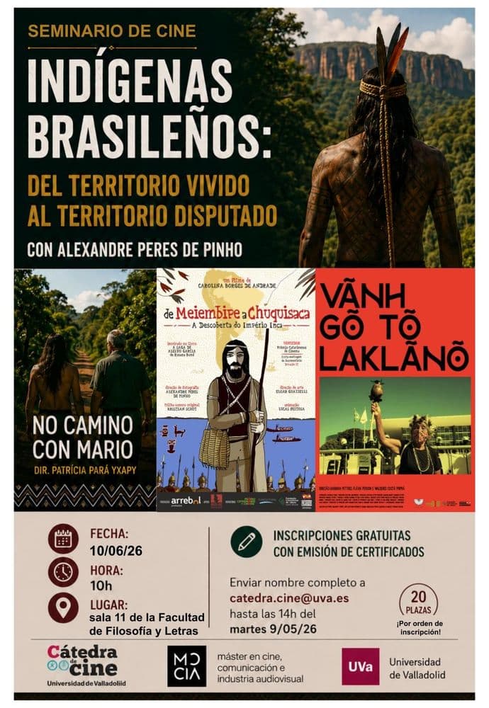 Imagen de Seminario de Cine: "Indígenas brasileños: del territorio vivido al territorio disputado".