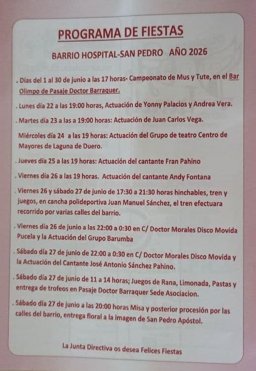 Imagen de Fiestas Barrio Hospital-San Pedro